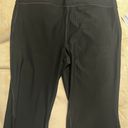 Old Navy Extra High-Waisted Super Flare Black Ribbed Leggings Photo 1