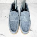 Stuart Weitzman  Bromley Genuine Shearling Loafer Size 5.5 Blue Photo 2