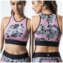 Ultracor  The Asltitude Silk Posey Print Crop Top Support Sport Bra XS NEW Photo 1