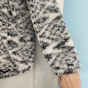 Cozy Sherpa Black And White Patterned Pullover Photo 4