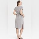 Isabel Maternity NWT  Size Small Gray Tie Waist Tee Tshirt Dress Photo 1