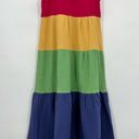 Marine layer 🆕 NWOT  Corinne Maxi Dress Rainbow Colorblock Sleeveless V Neck XS Photo 7