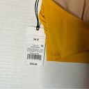 Shade & Shore  Mustard Yellow Longline Cut Out Bikini Top Size 34D New! Photo 5