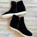 Caslon  Black Suede Averie Booties Water Resistant Leather Size 11 Photo 1