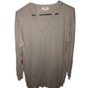 Umgee  𝅺Gray Tunic Sweater w/ Criss-Cross Front Detail Photo 1