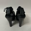 Bottega Veneta NEW  Black Leather Button Detail Slingback Heeled Sandal 35.5 / 5 Photo 5