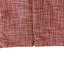 Wilfred  Aritzia Tweed Mini Skirt Coral Cotton Fully Lined Size Small Women's Photo 5