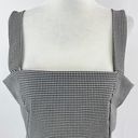 Cupcakes and Cashmere New  Plaid Tank Top Black White Photo 2