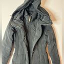 Cole Haan  Signature Hooded Down & Feather Jacket Parka Coat Black XS Photo 3