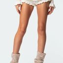 Edikted Lindsay Ruffle Knitted Shorts Photo 3