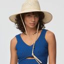 Lele Sadoughi  Straw Checkered Hat in White Washed New as-is Womens Western Photo 14