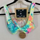 Cabana Del Sol Tie Dye Bikini Top Blue Pink Small Photo 1