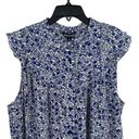 Daisy Whistles Twin  Print Blouse Blue Size US 14 New Photo 1