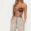 Pretty Little Thing Brown Corset Top Photo 1