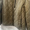 Cole Haan  Olive Green Quilted Winter Jacket Women’s Size Small Photo 3