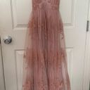 Luxxel Blush Pink Floral Maxi Dress Photo 3