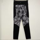 Lou & grey  Black Gray Etchblock Patterned Leggings Photo 92