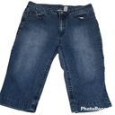 kim rogers Denim Zip Front 5 Pocket Capris Photo 1