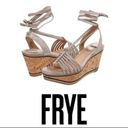Frye  Leather Carlie Strappy Platform Wedge Sandals Size 7 Photo 1
