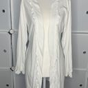 Rampage  Bridal White Ruffled Belted Bride Robe Size Small Photo 0