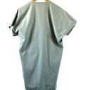 Vince  Split Neck Oversized Poplin Shift Dress XS Green Cotton New retail $289 Photo 2