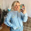 SoulCycle SOUL BY  Julia Crop Waffle Longsleeve Tee Blue Size XS Photo 2