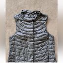 Athleta  Women’s Gray Puffer Vest Full Zip Size Small Photo 2