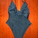 One Piece Blue Iridescent  Swimwuit Photo 1