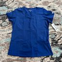 Butter Soft Core Women’s 4-Pocket Rounded V-Neck Scrub Top - Galaxy Blue Photo 3