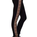 One Teaspoon  Aztec Embroidered Skinny Jeans in Black High Waist Dixie Size 26 Photo 0