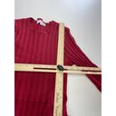 Esteban Cortazar Dress Womens Large Red Bell Sleeve Knit Stretch Mini Ribbed Photo 8