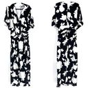 Ark & Co. NWT Floral Maxi Dress twisted front medium black and white Photo 1