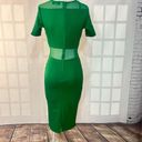 AX Paris  Green Bodycon Mesh Dress Size 8 Photo 4