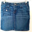 Polo Vintage Y2K  Ralph Lauren Carolyn Cotton Blue Jeans Denim Mini Skirt Sz 6 Photo 0