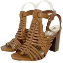 Big Buddha  Strappy Block Heel Gladiator Sandal, Faux Leather, Women’s Size 8.5 Photo 4