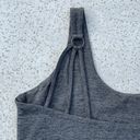 Chaser Gray  Strappy Scoop Neck Sports Bra Photo 9