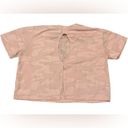 Rae Dunn ‎ Gym Hair Don't Care Mesh Keyhole Top Blush Size Medium Photo 4