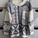 Vintage patchwork style Swiss dot sweater Photo 0