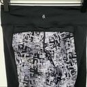 Lou & grey  Black Gray Etchblock Patterned Leggings Photo 63