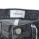 Frame NWT  Black Le Garcon ankle Jeans acid wash Womens Black Straight Jeans 25 Photo 3