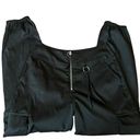 Wild Fable  Silky Black Cargo Joggers Photo 0