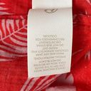 Boden USA Boden Hettie Top Red Pop Jungle Palm Print Pompom Trim Women’s Size 8 Photo 6