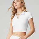 Alo Yoga Polo Short Sleeve Crop Top Photo 0