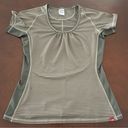 The North Face  Athletic Striped Brown Top Shirt Sleeve Size Medium Photo 0