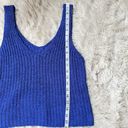 The Moon NWOT Over Madison Blue Knit Tank Sz Medium (LIST) Photo 1