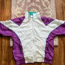 JC Penny  vintage USA Olympics windbreaker jacket white green purple Small Photo 8