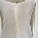 Divided  H&M Womens Dress Size Small Ribbed Button down Lace Trim Long Sleeve Photo 5