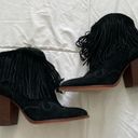 Sam Edelman  Bennie Black Fringe Western Booties Photo 2