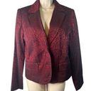 Apt. 9  Fancy Red Damask Dress Blazer Womens Size 12 Photo 0