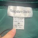 One Piece Hampshire Studio Vintage Green Long Sleeves  Velvet Top Size M Photo 3